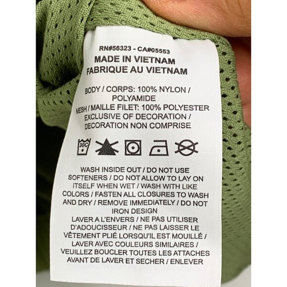 Nike Mens XL Nike Green Pullover Windbreaker Perf LIned Breathable Hood 7048 - Picture 14 of 14